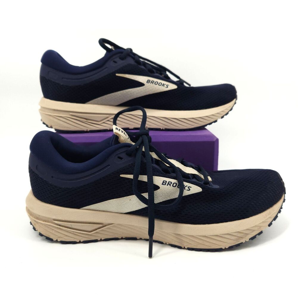 Brooks Revel 7  Shoes Mens Size 9 Running Peacoat Blueprint 1104351D495